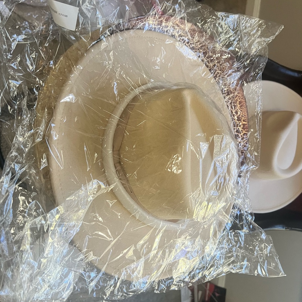 Felt Panama Rancher Hat in Ivory/Cream NWT - Picture 8 of 9